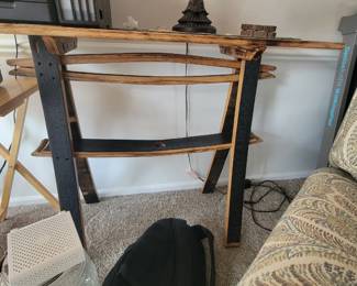 Rustic sofa table