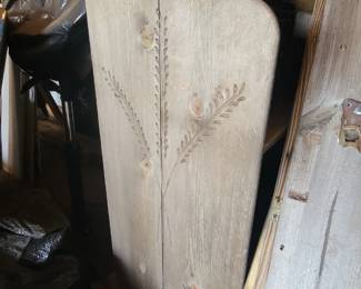 Wood shelving unit