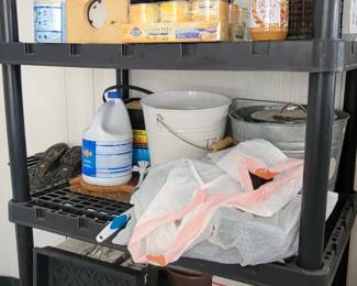 Storage racks.  Supplies sold separately 