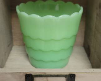 Small jadeite vase