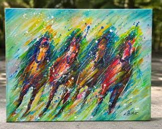 Horse Race Painting