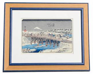 Bridge Japanese Print