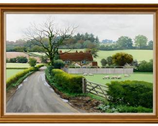 Sheep Farm Painting
