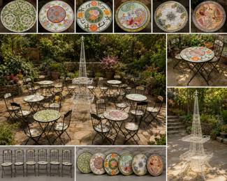 Mosaic Tables and Chairs