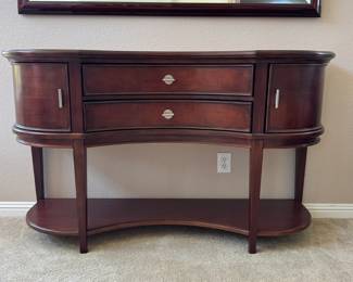 Bowed-Front Console Table