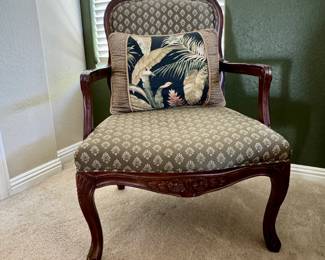 Elegant French Country Accent Armchair