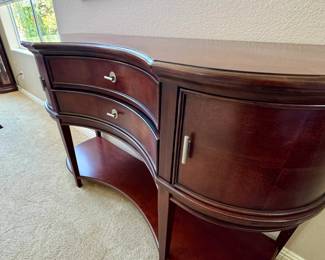 Bowed-Front Console Table