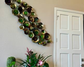 Large Metal Succulent Wall Sculpture