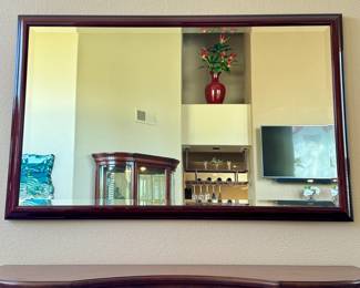 Oversized Beveled Wall Mirror