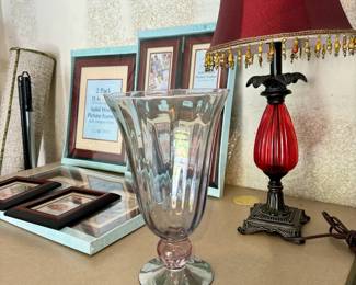 Picture Frames Lamp and Vase