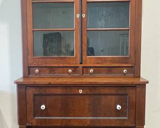 Fabulous Missouri 2 Piece Secretary Cupboard with Fold Down Desk Drawer