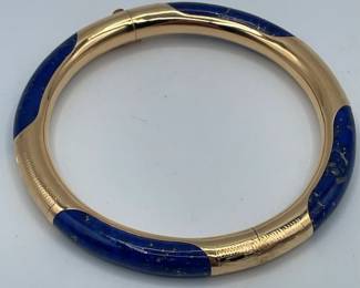 14K Gold & Lapis