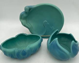 Van Briggle Pottery Including Loralai Mermaid Tray