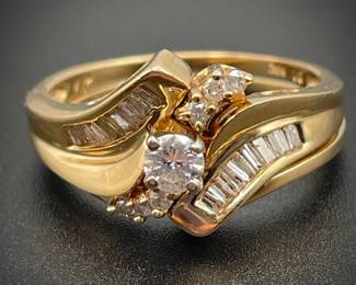 14K Gold Diamond Ring