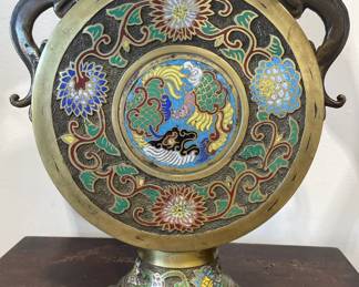 Asian Champleve' Lamp