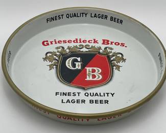 1940's Vintage Griesedieck Bros. Advertising Beer Tray, St. Louis, MO