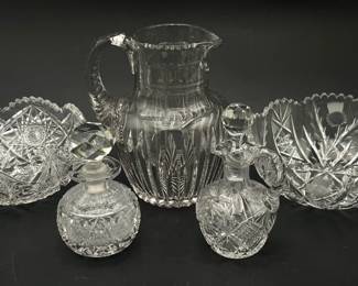 American Brilliant Period Cut Glass Incl. Signed