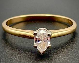 14K Gold Diamond Ring