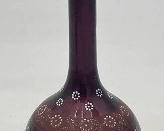 Amethyst Enameled Barber Bottle