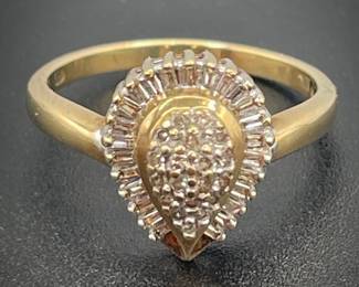 10K Gold Diamond Ring