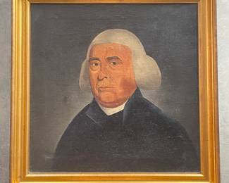 Oil on Canvas Portrait of Puritan Gentleman