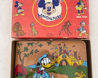 1950's Wallet in Original Box with Mickey Mouse Club Membership Card