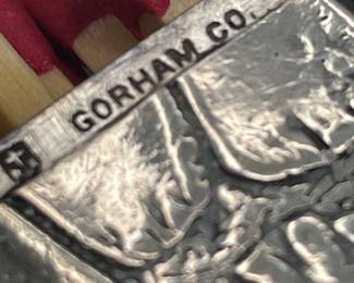 Gorham Silver Embossed Alligator Match Safe with Striker
