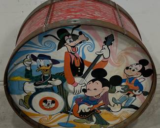 Vintage Mickey Mouse Club "Rocktet" Bass Drum