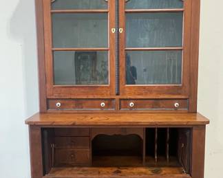 Fabulous Missouri 2 Piece Secretary Cupboard with Fold Down Desk Drawer