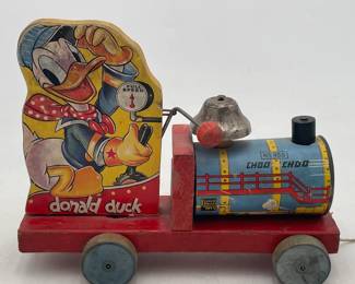 Donald Duck Choo Choo Fisher Price Pull Toy