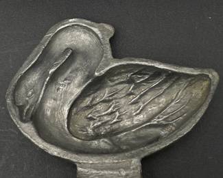 Pewter Swan Ice Cream/ Chocolate Mold