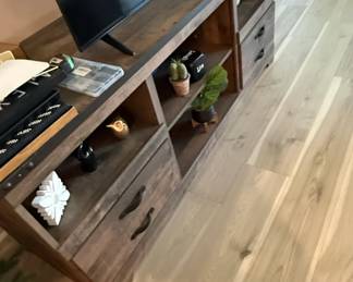 Trinell TV Stand with LED Electric Fireplace Insert