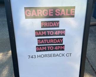 Look for this sign on Center st