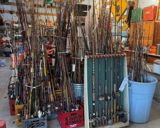 fishing poles