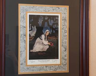 Limited edition print by George Rodrigue, "The Last Novena for Gabriel."