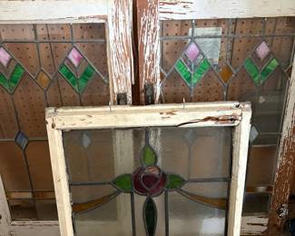 Antique Stained Glass Panels