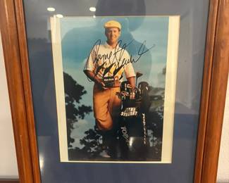 Framed Photo of Payne Stewart Autographed
