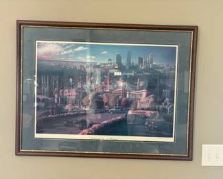 Framed Print Of Indianapolis Downtown Landmarks