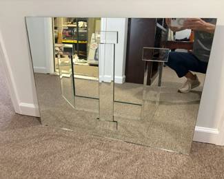 Mirror with Indiana University Logo