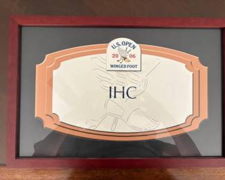 Framed Plaque from the 2006 US Open Championship at Winged Foot Golf Club