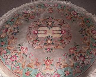Round Chinese Inspired Rug