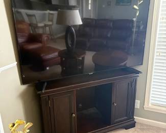Television Cabinet With Samsung Television