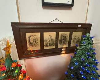 . . . vintage art -- Christmas trees no longer available