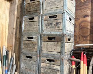 . . . Twin Pines vintage milk crates