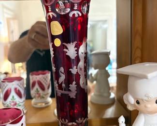 . . . cut-to-clear ruby vase