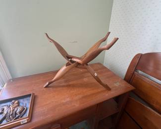 . . . rare teak bowl holder