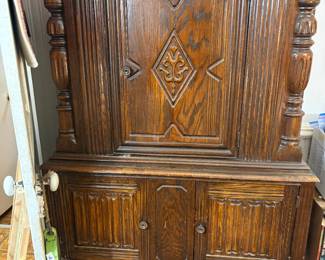 . . . Jacobean china hutch