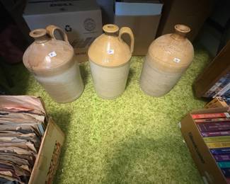 . . . 1800's stoneware jugs