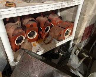 . . . vintage railroad lamps