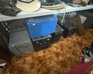 . . . Army lockers and ammo boxes